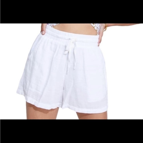 Gottex Pants - Gottex Beach Life Resort Black Flowy Style Casual Drawstring Short NWT size S